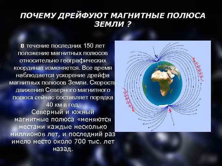 Полюс магнитный изменения