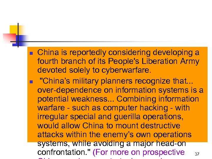 n n China is reportedly considering developing a fourth branch of its People's Liberation