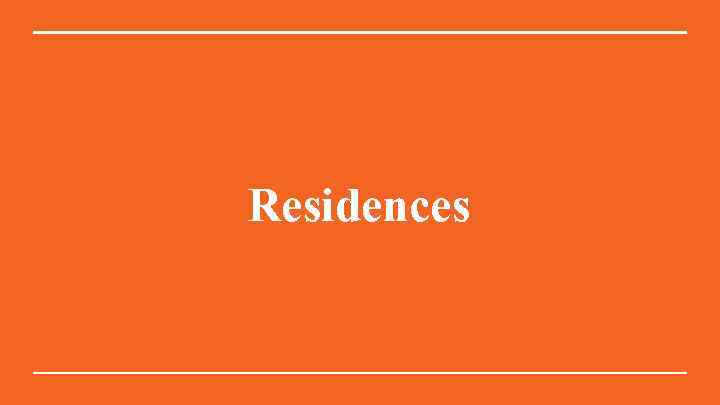 Residences 