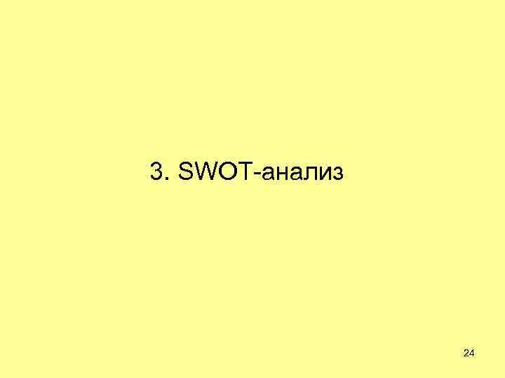 3. SWOT-анализ 24 