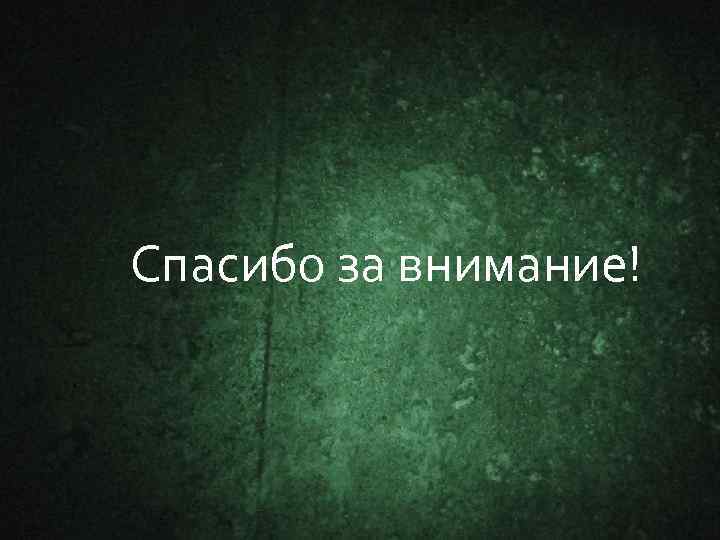  Спасибо за внимание! 