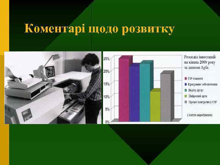 Коментарі щодо розвитку 