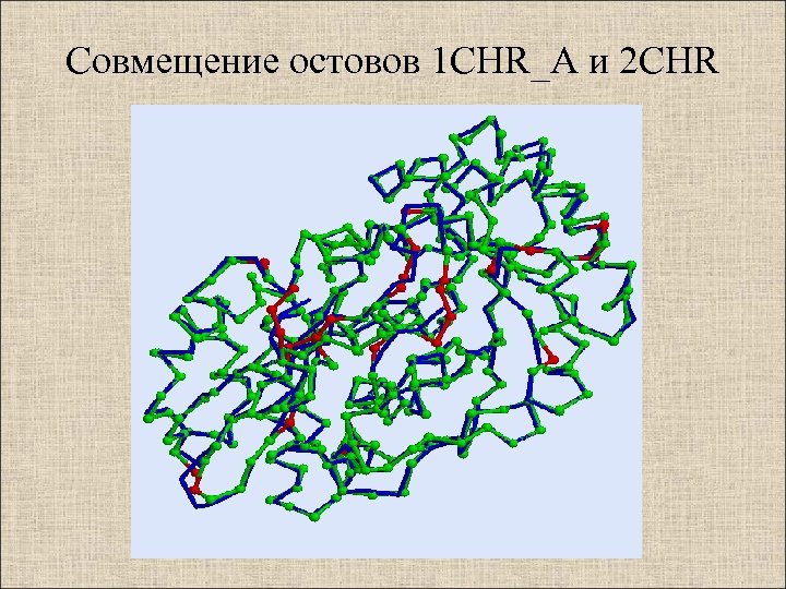 Совмещение остовов 1 CHR_A и 2 СHR 