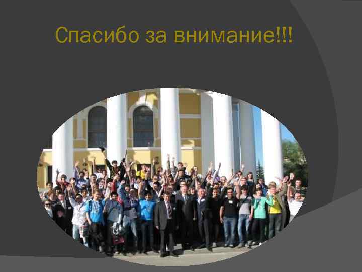 Спасибо за внимание!!! 