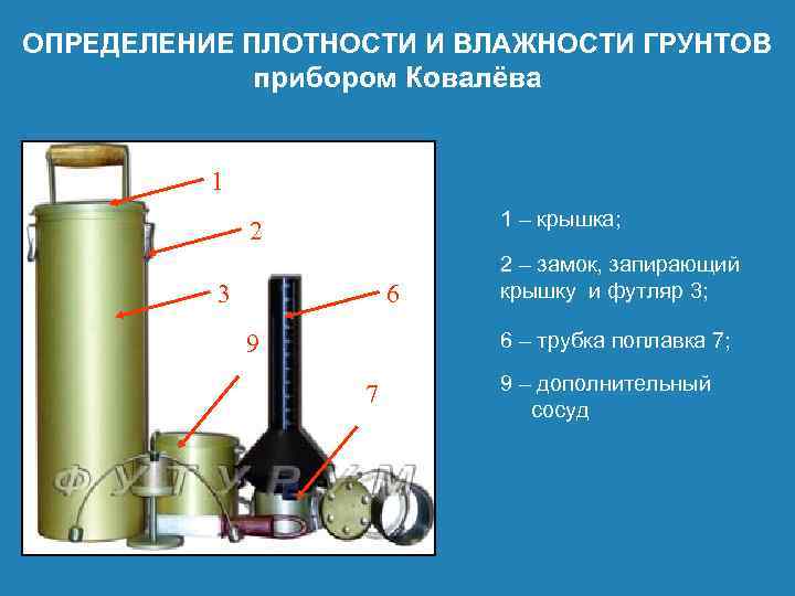 Определение плотности почвы из рассыпного образца