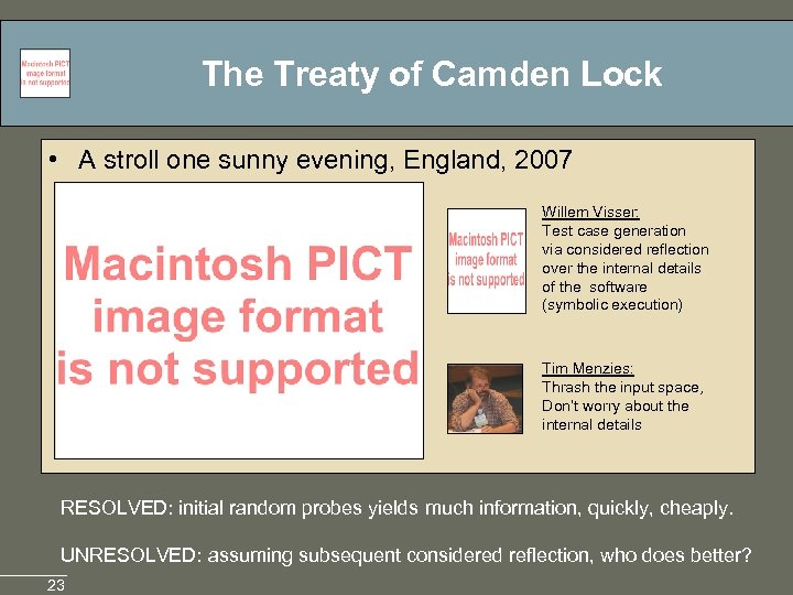 The Treaty of Camden Lock • A stroll one sunny evening, England, 2007 Willem