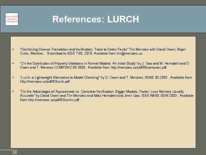 References: LURCH • 