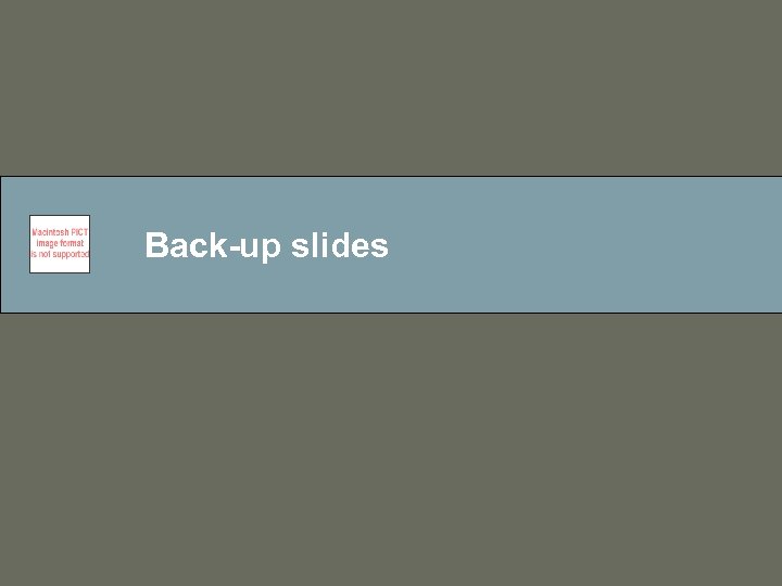 Back-up slides 