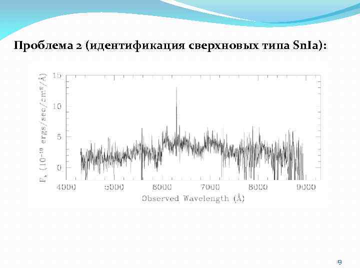 Проблема 2 (идентификация сверхновых типа Sn. Ia): 13 