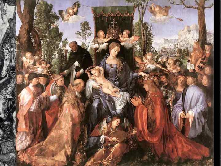 Живопись Альбрехта Дюрера В Венеции по заказу местного землячества купцов из Германии художник написал