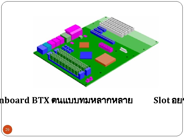 nboard BTX ตนแบบทมหลากหลาย 29 Slot อยร 