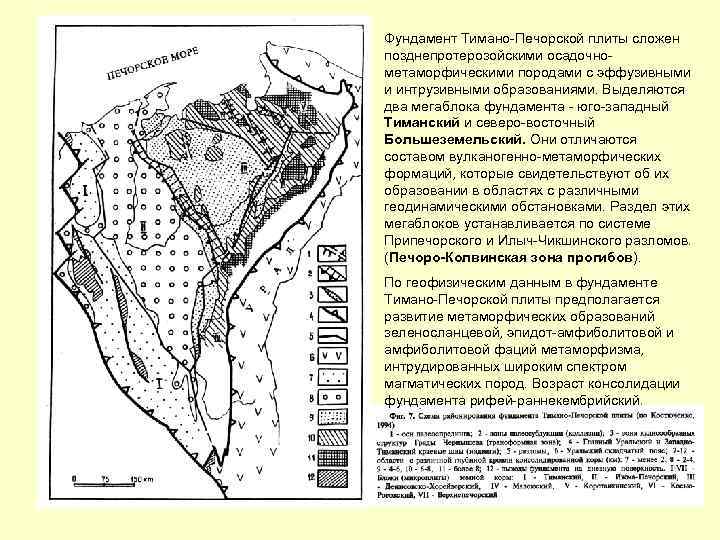 Тектоническая карта тимано печорской провинции