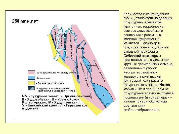 Геологическая карта енисейского кряжа