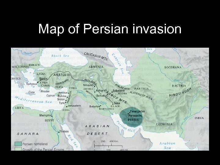 Map of Persian invasion 