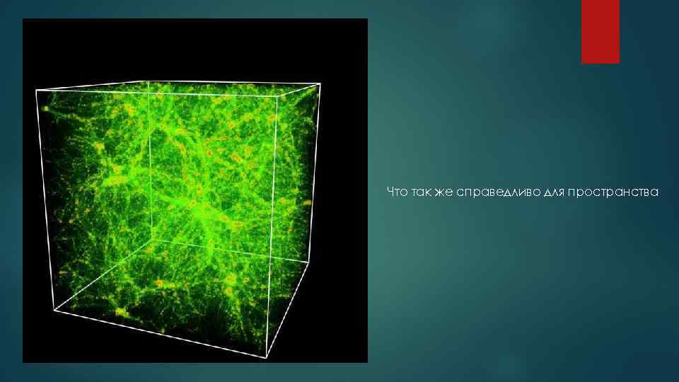Что так же справедливо для пространства 