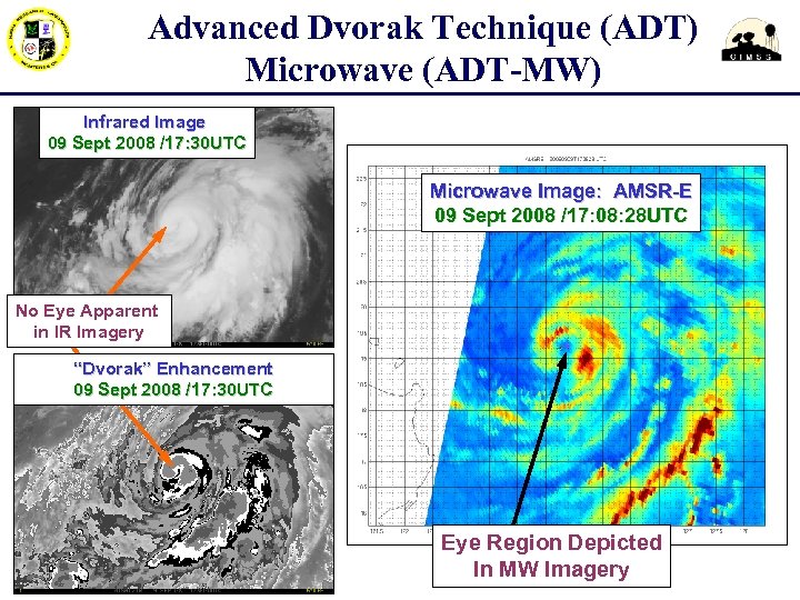 Advanced Dvorak Technique (ADT) Microwave (ADT-MW) Infrared Image 09 Sept 2008 /17: 30 UTC