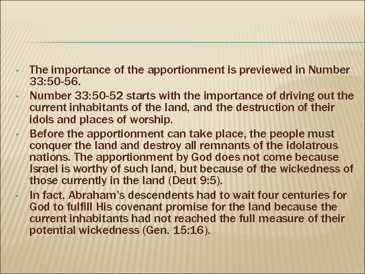  • • The importance of the apportionment is previewed in Number 33: 50