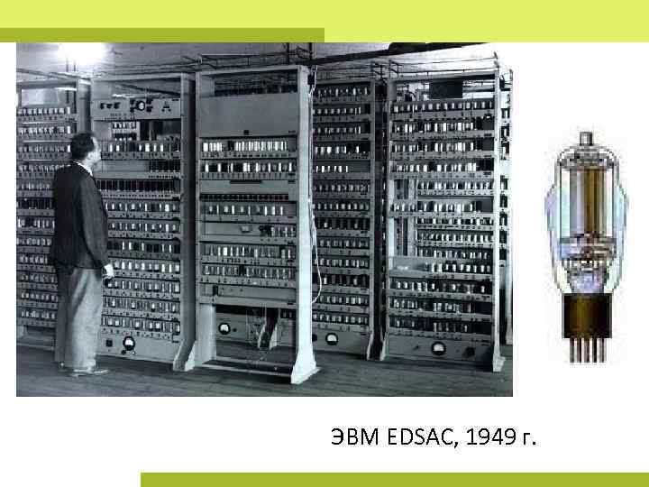 ЭВМ EDSAC, 1949 г. 