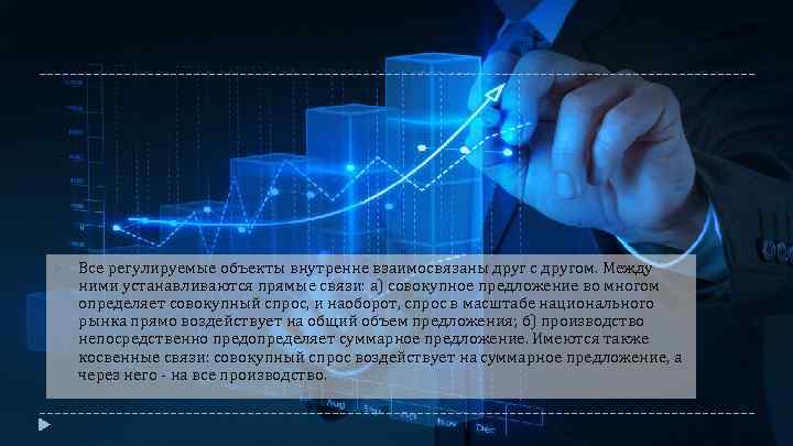  Все регулируемые объекты внутренне взаимосвязаны друг с другом. Между ними устанавливаются прямые связи: