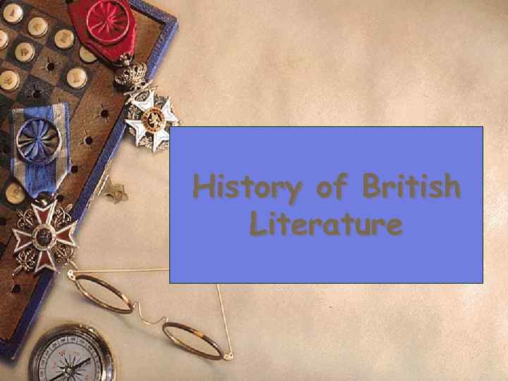 History of British Literature 