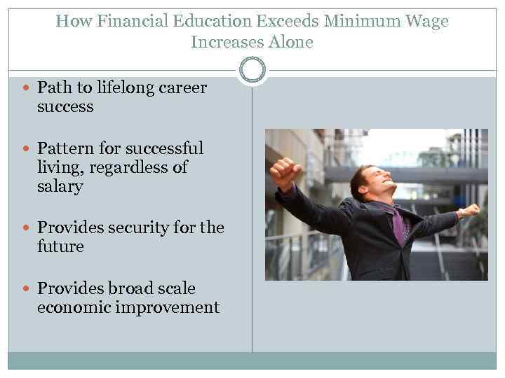 How Financial Education Exceeds Minimum Wage Increases Alone Path to lifelong career success Pattern