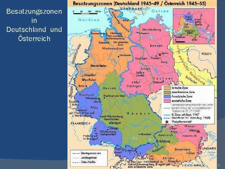 Besatzungszonen in Deutschland und Österreich 5 