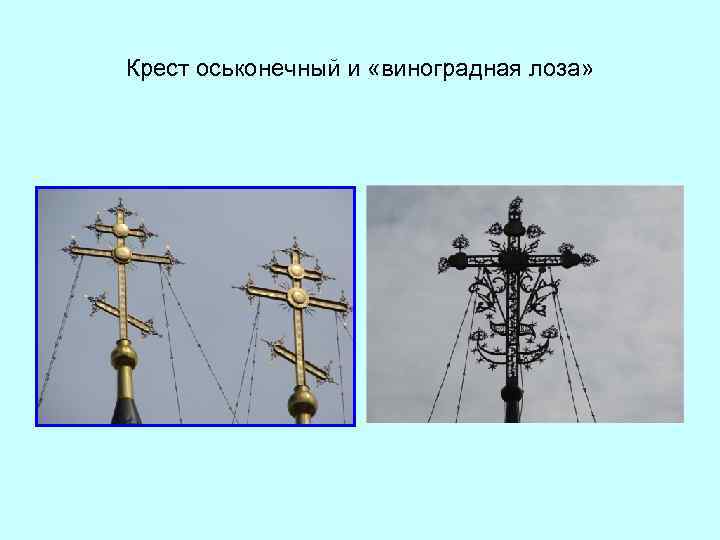 Крест оськонечный и «виноградная лоза» 