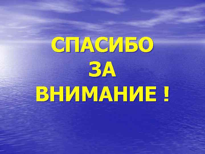 СПАСИБО ЗА ВНИМАНИЕ ! 