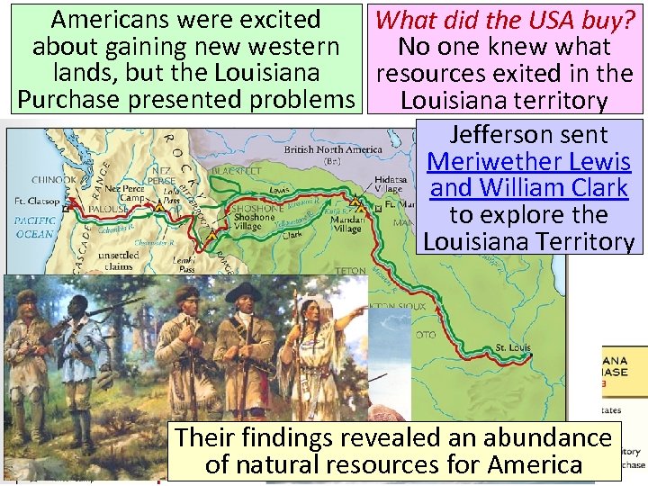 Americans were excited What did the USA buy? about gaining new western No one