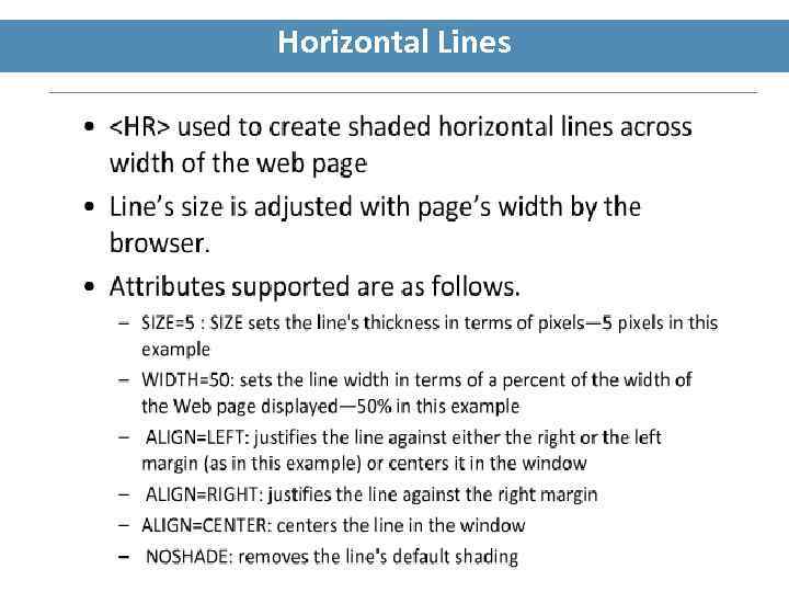 Horizontal Lines 