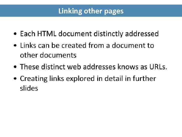 Linking other pages 