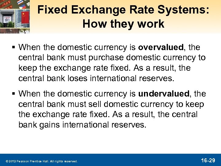 Fixed Exchange Rate Systems: How they work § When the domestic currency is overvalued,