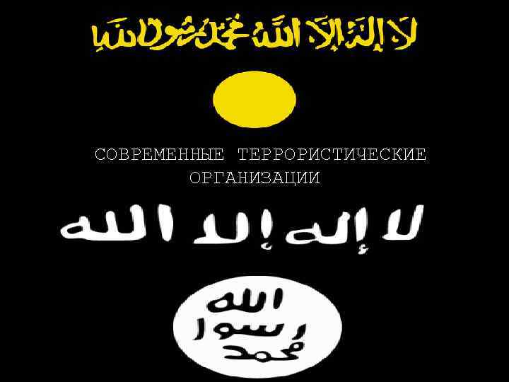  СОВРЕМЕННЫЕ ТЕРРОРИСТИЧЕСКИЕ ОРГАНИЗАЦИИ 