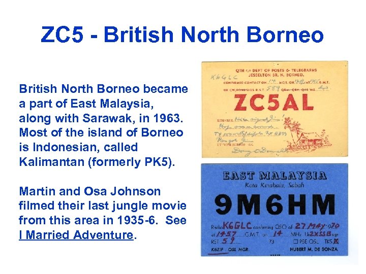 ZC 5 - British North Borneo became a part of East Malaysia, along with