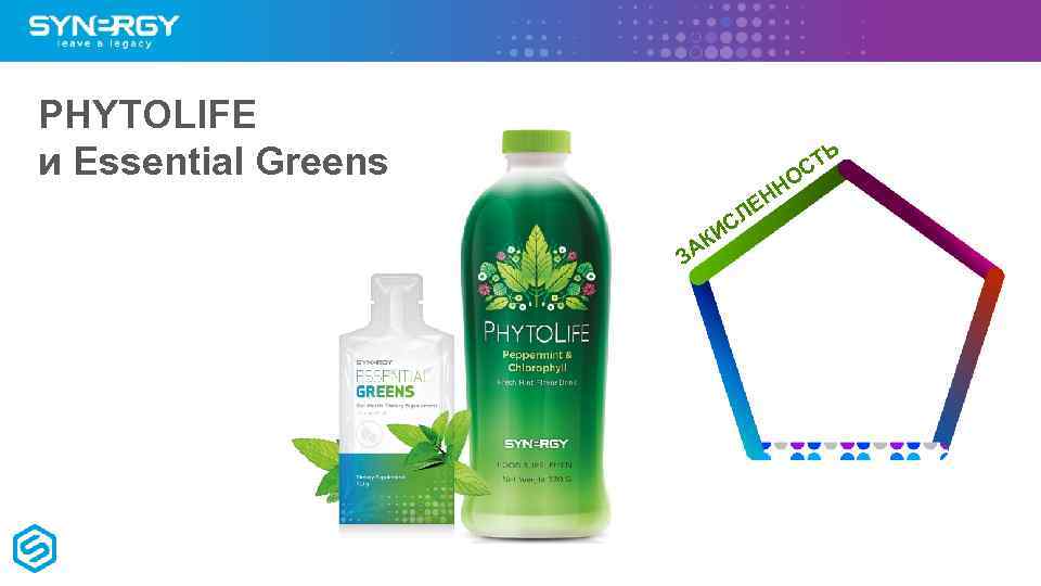 PHYTOLIFE и Essential Greens ТЬ ОС НН ЛЕ ИС АК З 