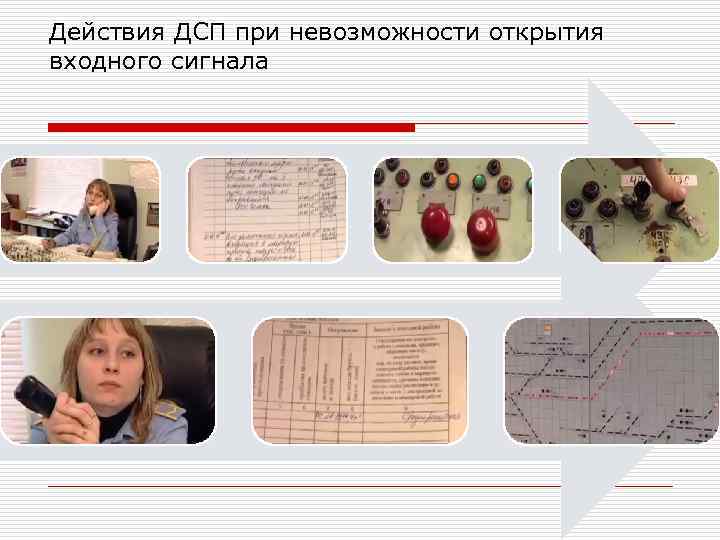 Действия ДСП при невозможности открытия входного сигнала 