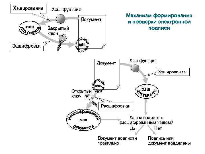 Механизм формирования и проверки электронной подписи 