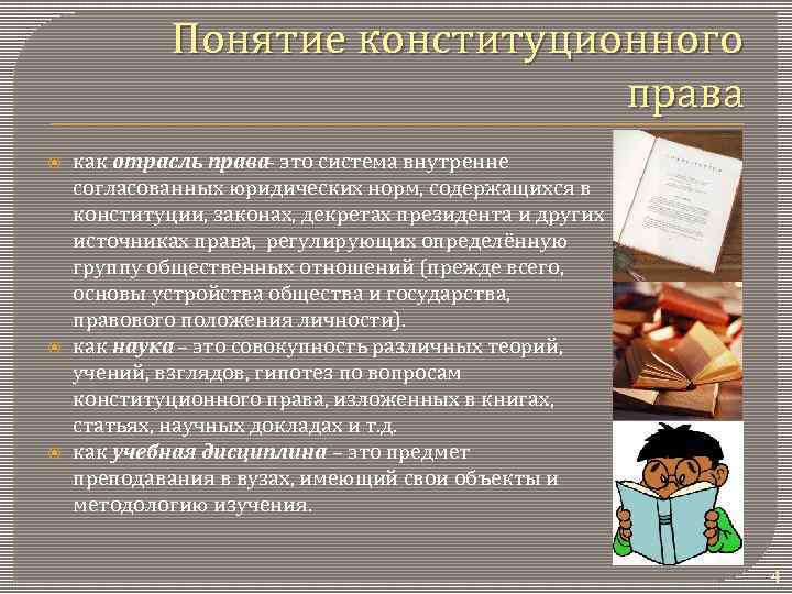 Понятие конституционной системы