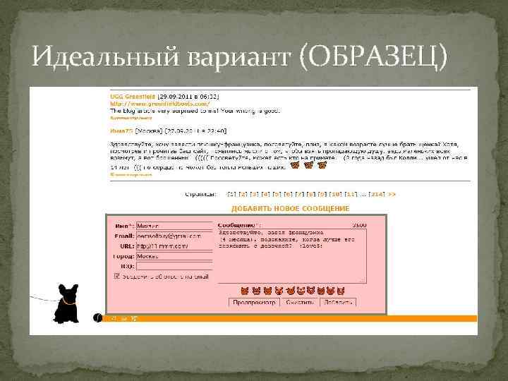 Идеальный вариант (ОБРАЗЕЦ) 