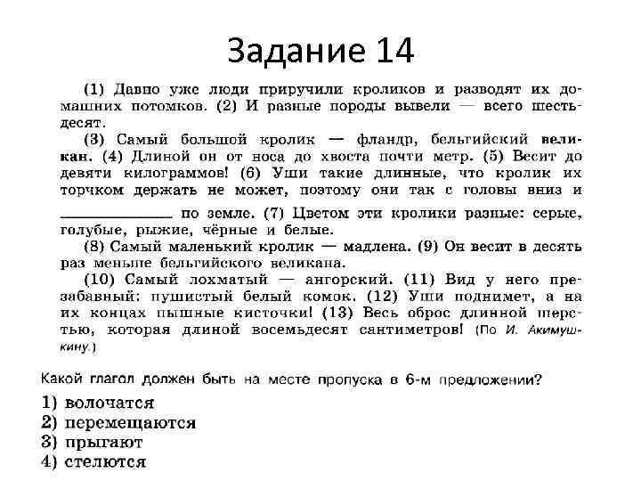 Задание 14 