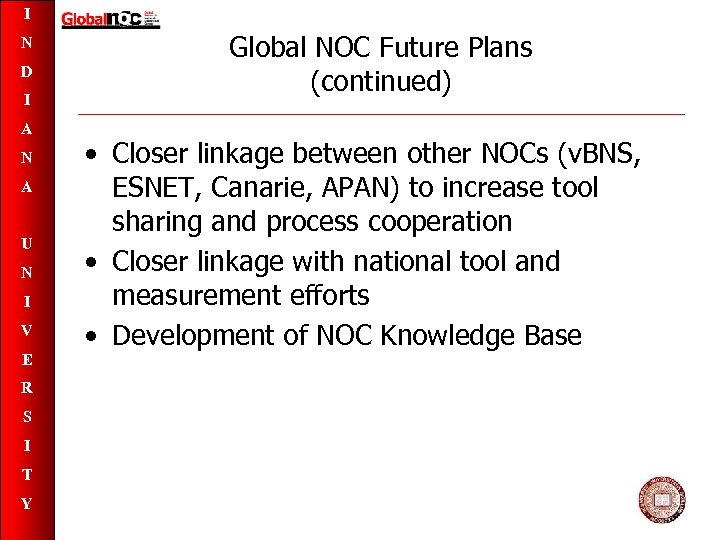 I N D I A N A U N I V E R S