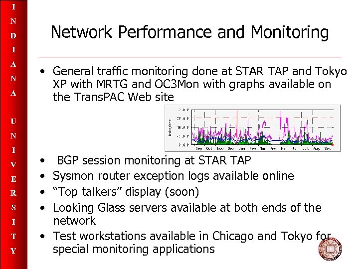 I N Network Performance and Monitoring D I A N A • General traffic