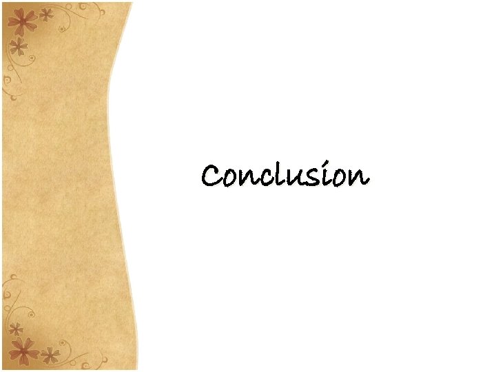 Conclusion 