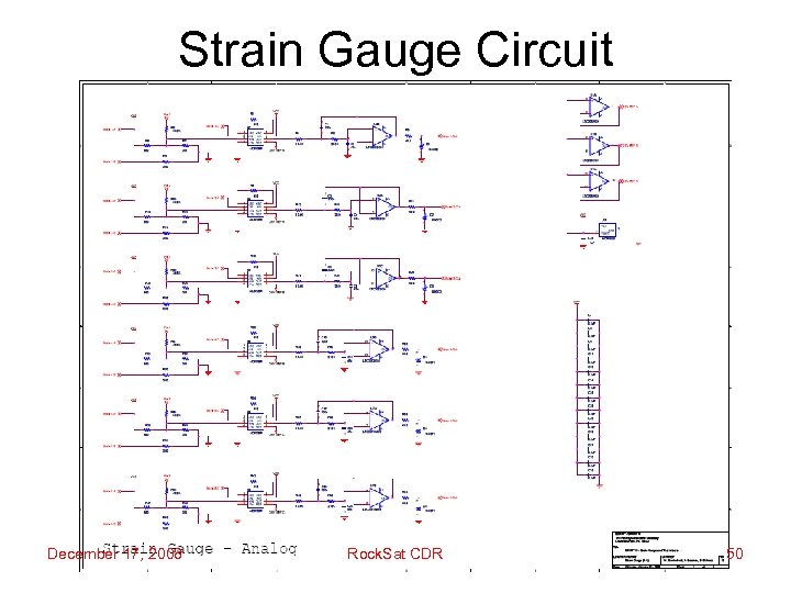 Strain Gauge Circuit December 17, 2008 Rock. Sat CDR 50 