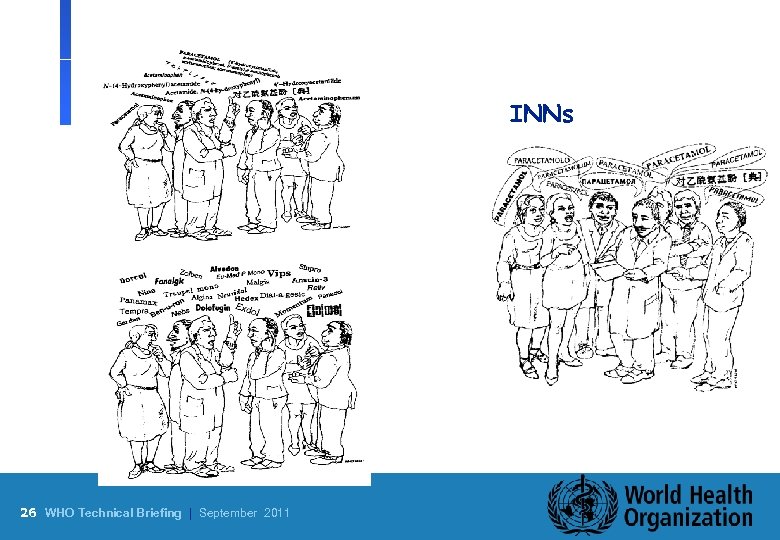 INNs 26 WHO Technical Briefing | September 2011 