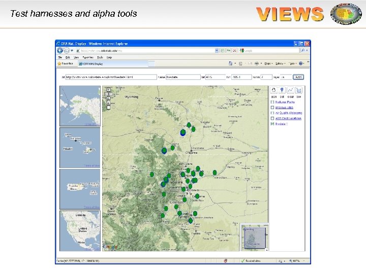 Test harnesses and alpha tools 