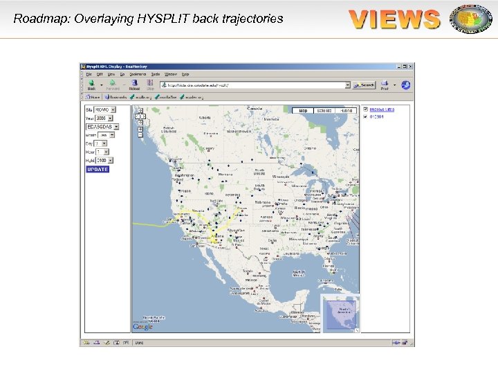 Roadmap: Overlaying HYSPLIT back trajectories 