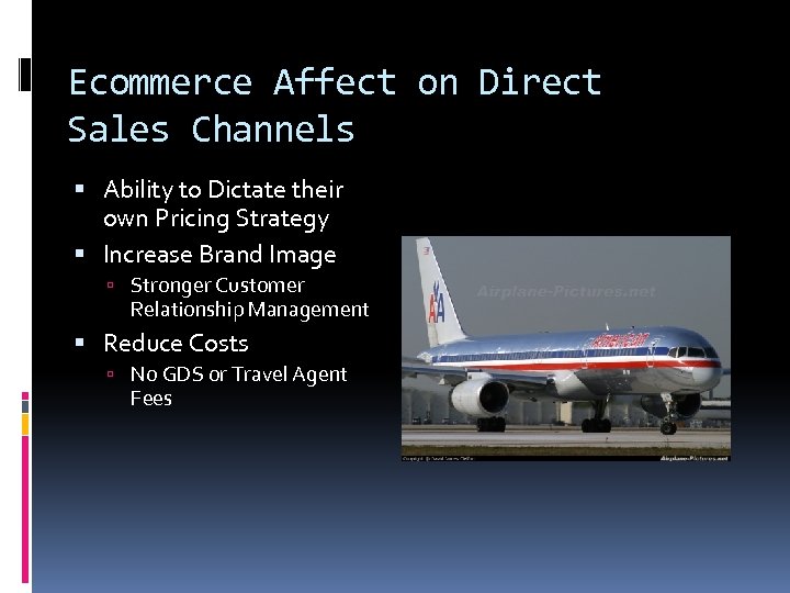 Ecommerce Affect on Direct Sales Channels Ability to Dictate their own Pricing Strategy Increase