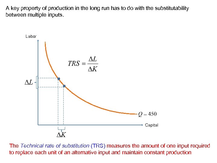 A key property of production in the long run has to do with the