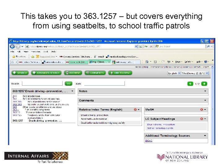 This takes you to 363. 1257 – but covers everything from using seatbelts, to